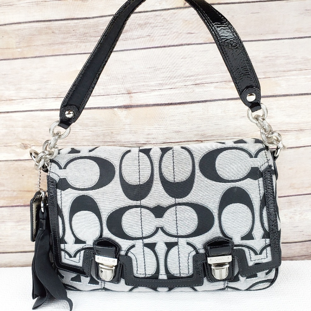 Coach Black & Gray Crossbody Bag